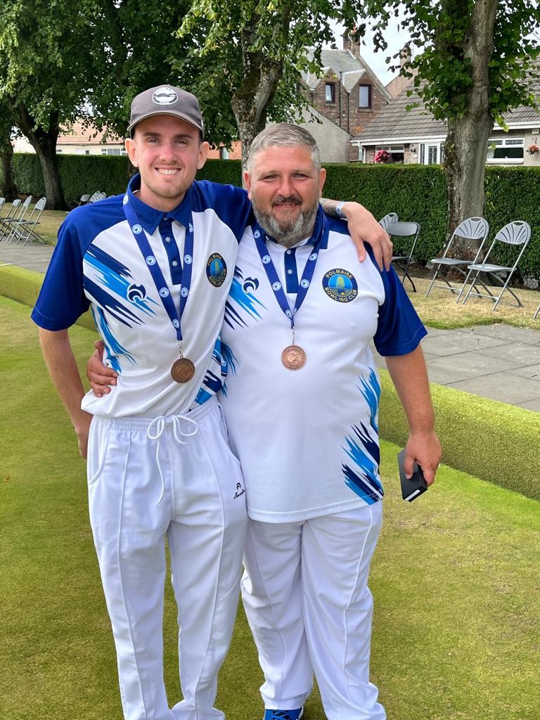 Aaron Furzer and James Brown at the Scottish National Pairs Championship